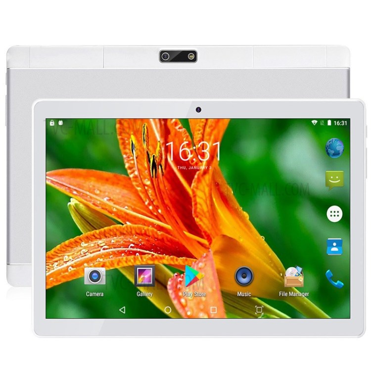 10 inch Tablet Android 8.1 1G+16G Dual SIM 3G Call 13mp Camera IPS HD screen Tablet PC - White/EU Plug