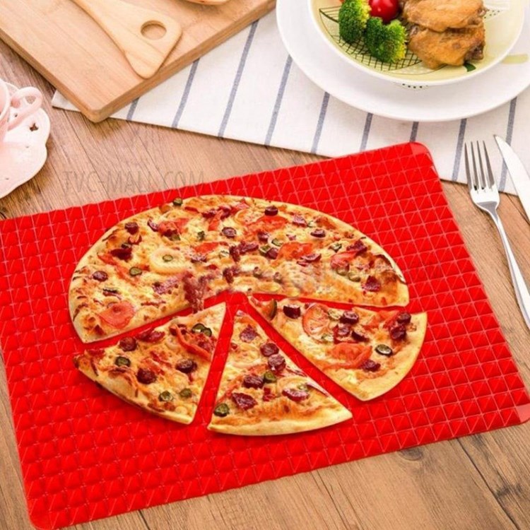 39*27cm Pyramid Pan Fat Reducing Non-Stick Silicone Cooking Mat Oven Baking Tray-4