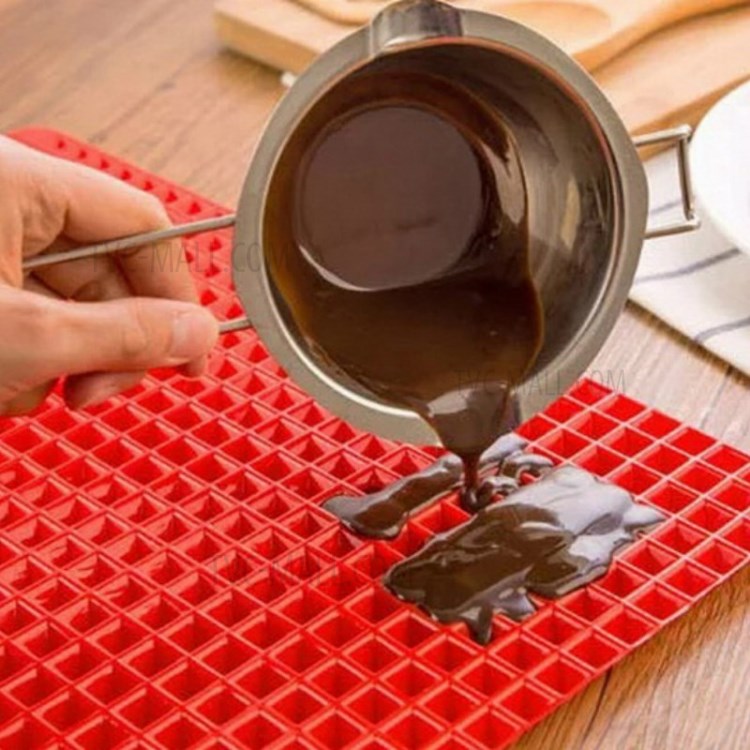 39*27cm Pyramid Pan Fat Reducing Non-Stick Silicone Cooking Mat Oven Baking Tray-6