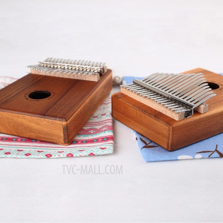 Portable 17 Tone Wooden Kalimba Thumb Piano Finger Musical instrument with Accessories-6