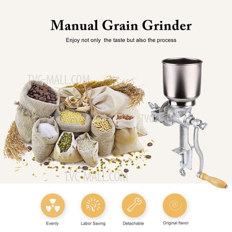 Manual Grain Ginder Hand-operated Corn Grinder Corn Wheat Coffee Mill-3