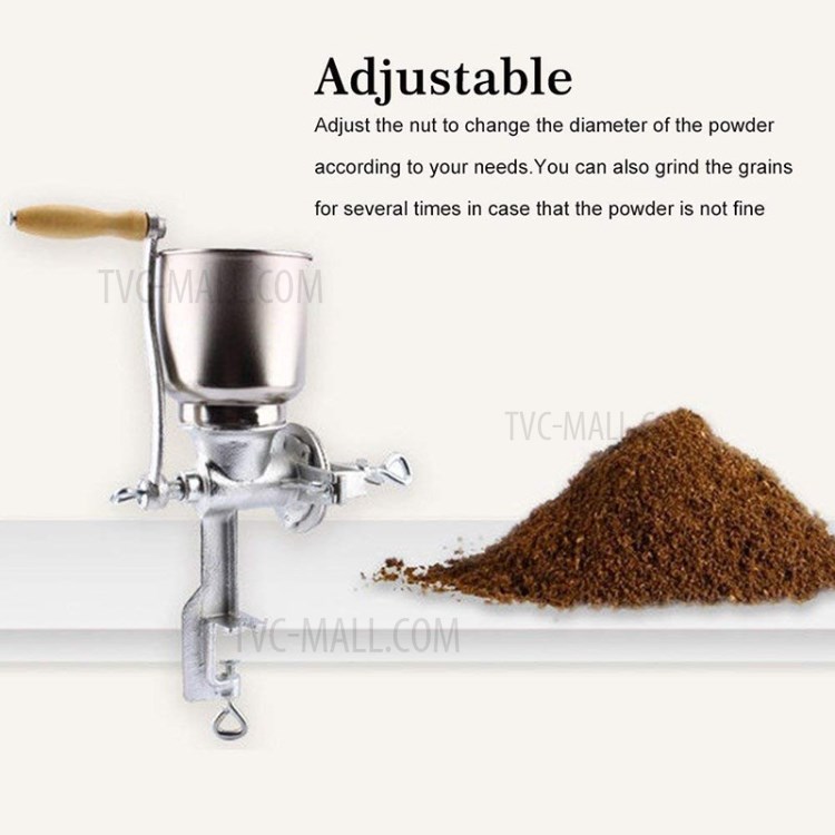 Manual Grain Ginder Hand-operated Corn Grinder Corn Wheat Coffee Mill-6