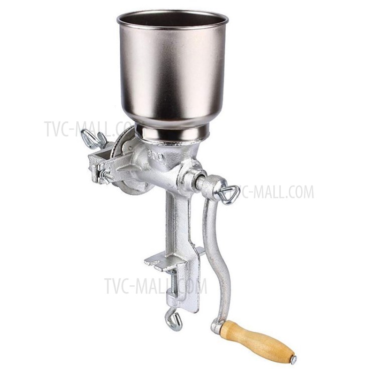 Manual Grain Ginder Hand-operated Corn Grinder Corn Wheat Coffee Mill-8