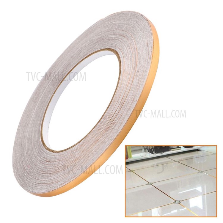 Tile Caulking Sticker Room Waterproof Mildew Proof Wall Seam Floor Decoration 50m Length - Gold/1cm width-2