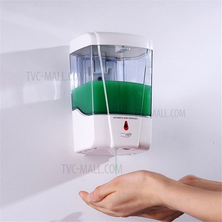 700ml Automatic Sensor Soap Dispenser Touchless Wall Mounted Detergent Lotion Dispenser-3