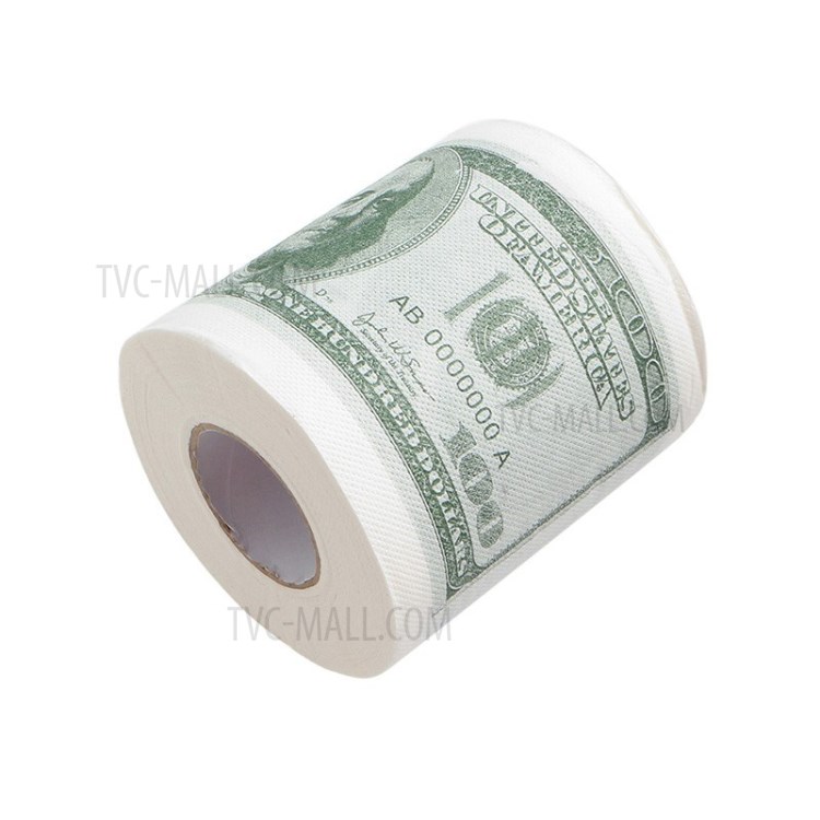 Creativa De 100 Dólares Rollo De Papel Higiénico Papel Higiénico Tejido Patrón-3