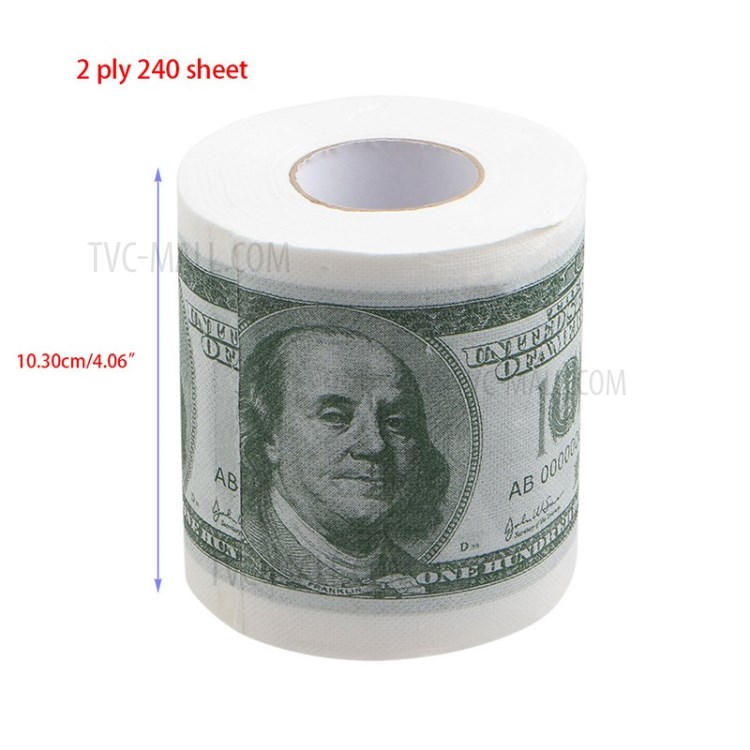 Creativa De 100 Dólares Rollo De Papel Higiénico Papel Higiénico Tejido Patrón-5