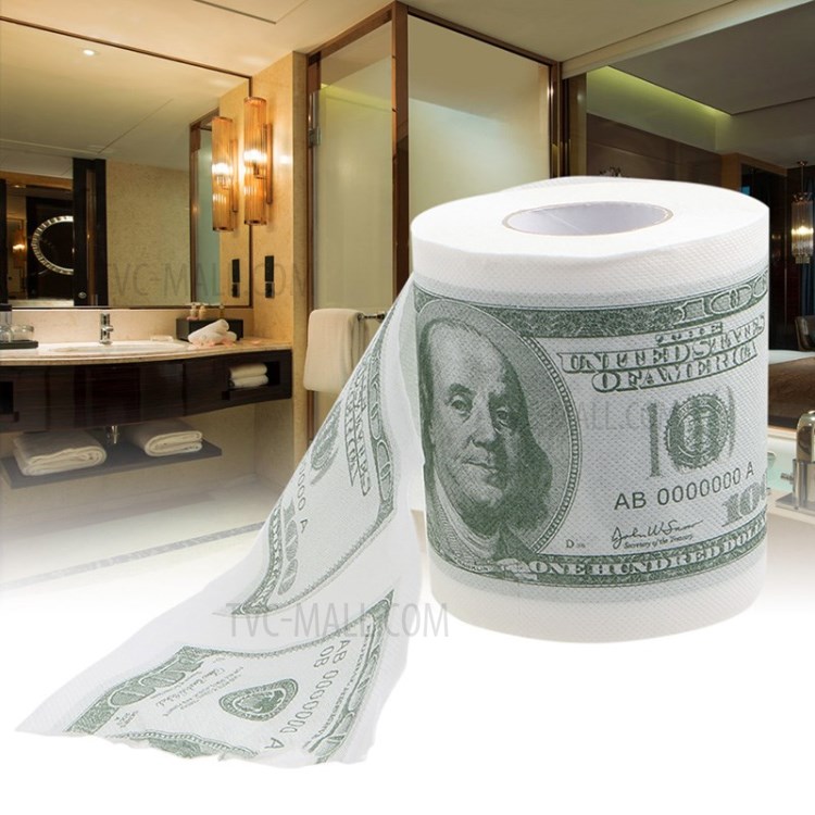 Creativa De 100 Dólares Rollo De Papel Higiénico Papel Higiénico Tejido Patrón-6