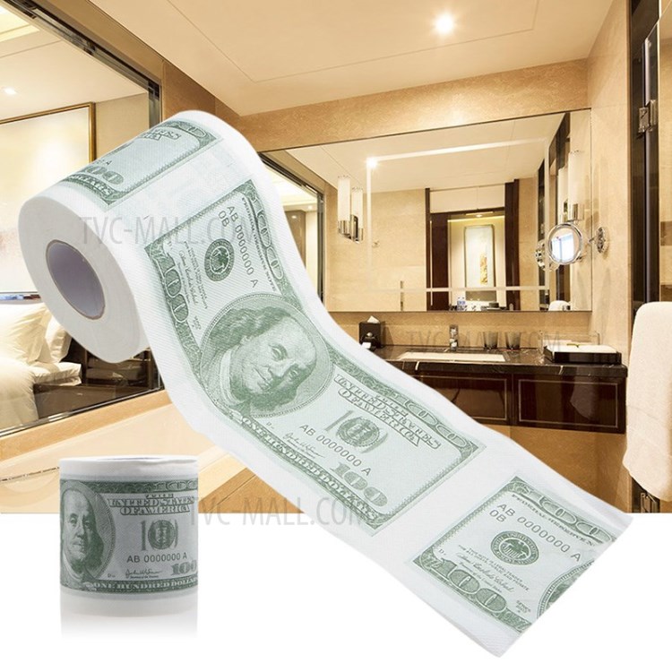 Creativa De 100 Dólares Rollo De Papel Higiénico Papel Higiénico Tejido Patrón-8