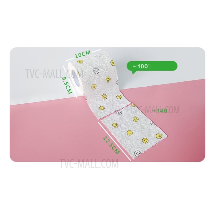 6 Rollen / Set Farbe Bedrucktes Toilettenpapier Bad Toilettenpapier-10