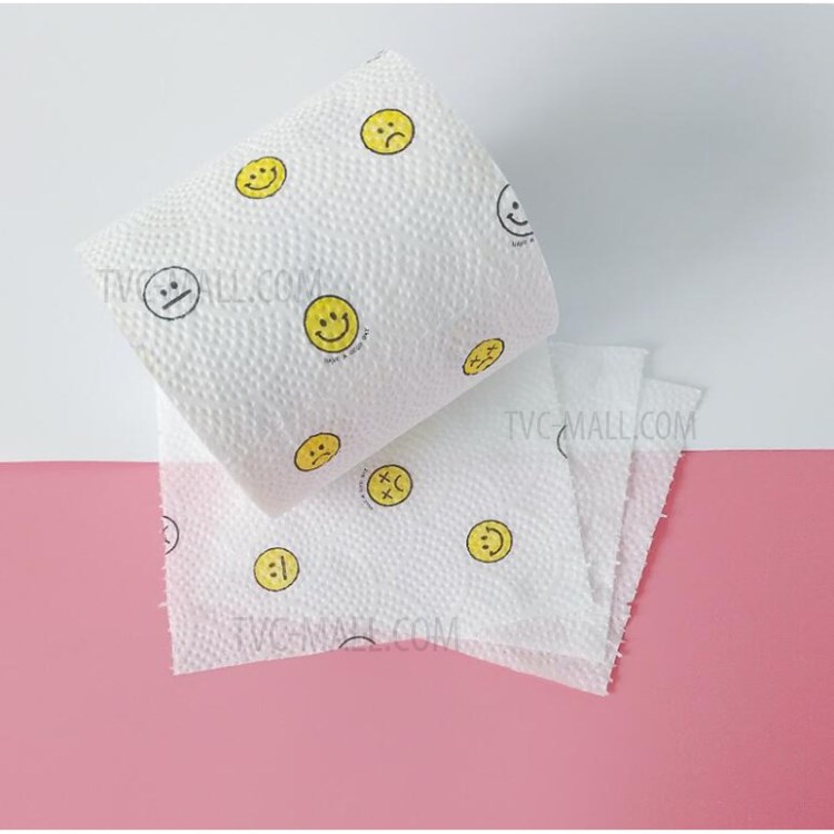 6 Rollen / Set Farbe Bedrucktes Toilettenpapier Bad Toilettenpapier-6