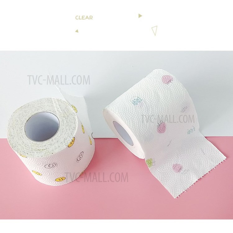 6 Rollen / Set Farbe Bedrucktes Toilettenpapier Bad Toilettenpapier-9