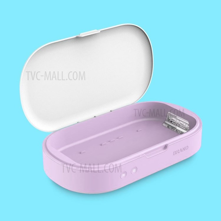 UV Sterilizer Box Jewelry Phones Sanitizer Disinfection Box - Pink-1