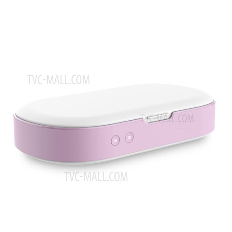 UV Sterilizer Box Jewelry Phones Sanitizer Disinfection Box - Pink-2