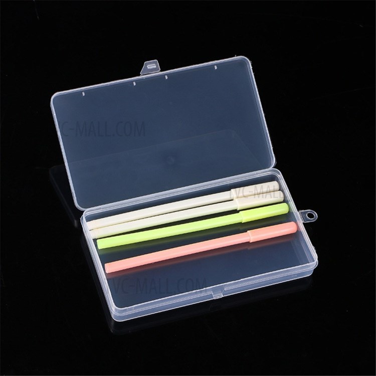 Dust-proof Clear Plastic Case Mask Storage Box Portable Decoration Stationery Box-6