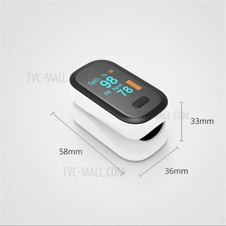 OLED Screen Fingertip Oximeter Finger Clip Blood Oxygen Pulse Heart Rate Monitor-7