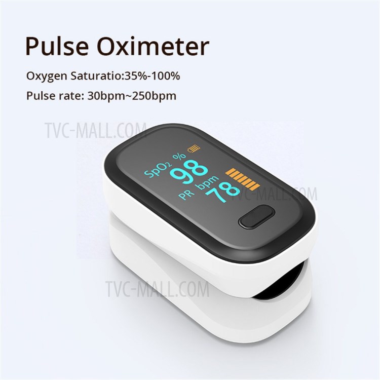 OLED Screen Fingertip Oximeter Finger Clip Blood Oxygen Pulse Heart Rate Monitor-9