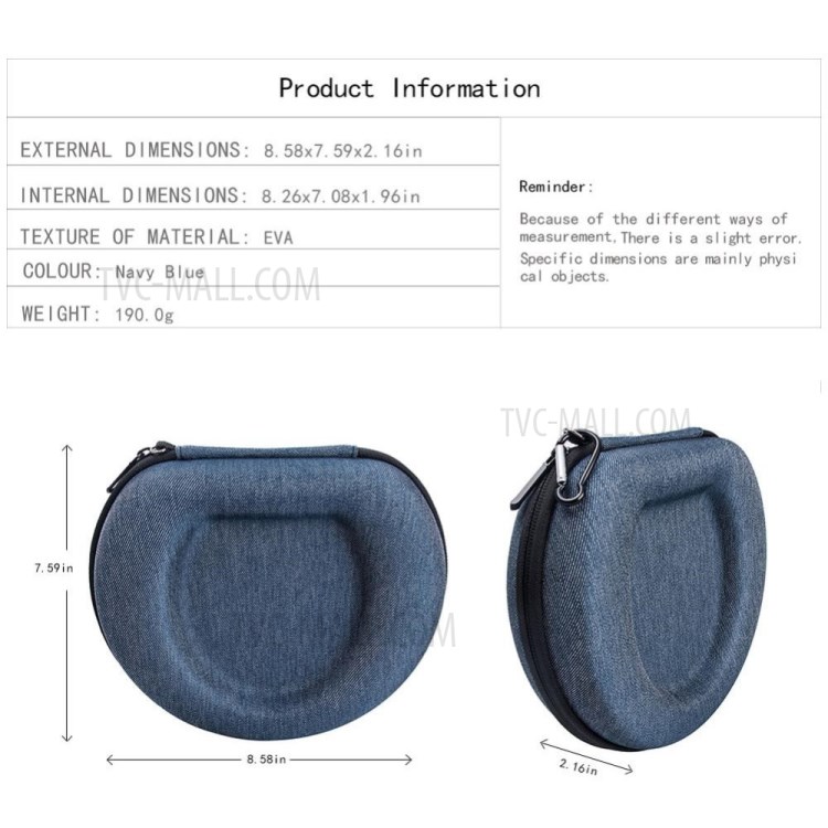 Funda Protectora De La Bolsa De Almacenamiento A Prueba De Golpes Para Soundwear Bose Auriculares Altavoz Compañero-7