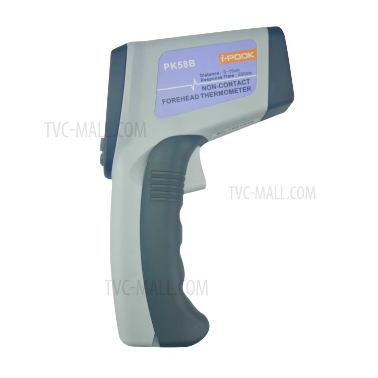 LCD Forehead Body Temperature Meter Digital Non-contact IR Infrared Thermometer - Black-5