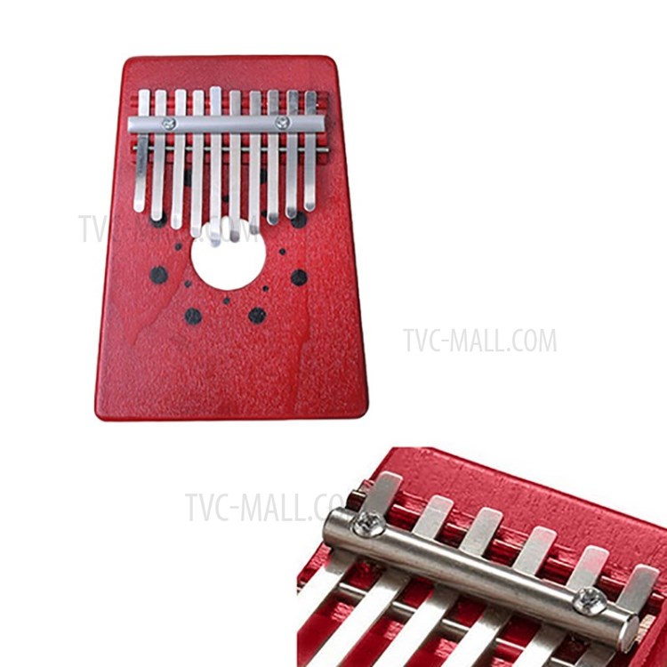 10 Teclas Brinquedo Educação Do Corpo Kalimba Polegar De Piano Pinho Para Crianças Adultas-4
