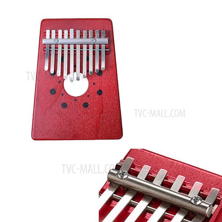 10-Key Kalimba Thumb Piano Pine Body Education Toy for Adult Kids-4