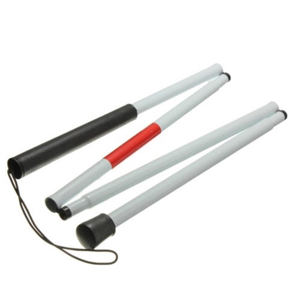 Foldable Reflective Cane Crutch Anti-Shock Guide Walking Stick Blind-1