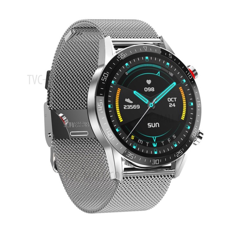 L13 Smart Watch Waterproof Wristband Blood Pressure Heart Rate Monitor Bluetooth Call Watch - Silver