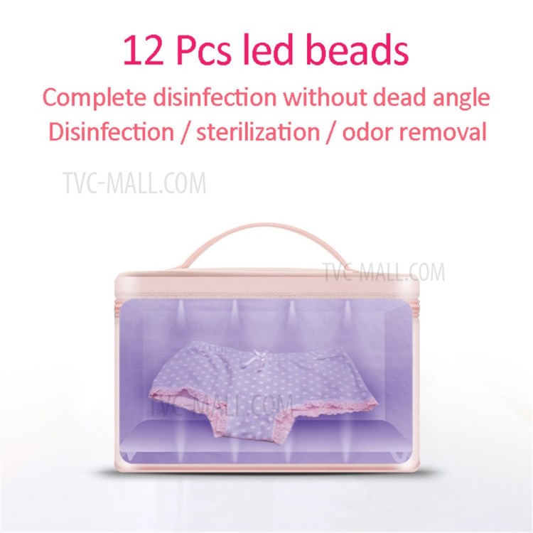 Disinfection Bag LED UV Light Odor Removal Antibacterial Sterilizer Storage Box-2