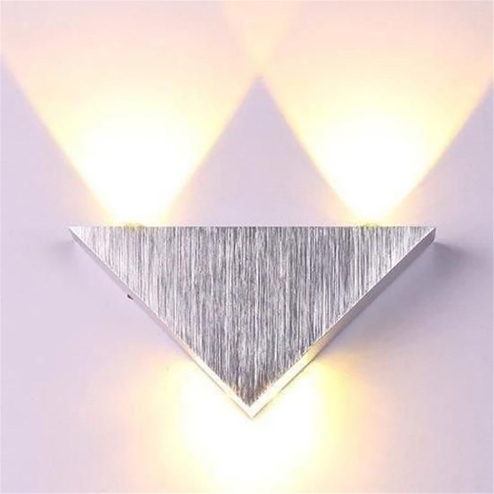 Lámpara De Pared LED De 3W Moderno Pared Pasillo Triángulo De Luz Para La Iluminación Del Hogar Dormitorio-4