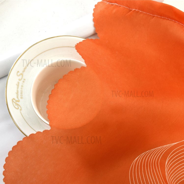 Printed Curtain Coated Window Drape Home Decor Window Shade 100x200cm - Orange-15