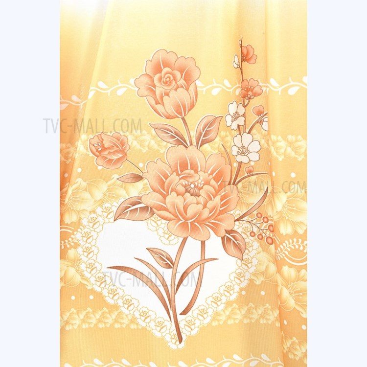 Printed Curtain Coated Window Drape Home Decor Window Shade 100x200cm - Orange-16