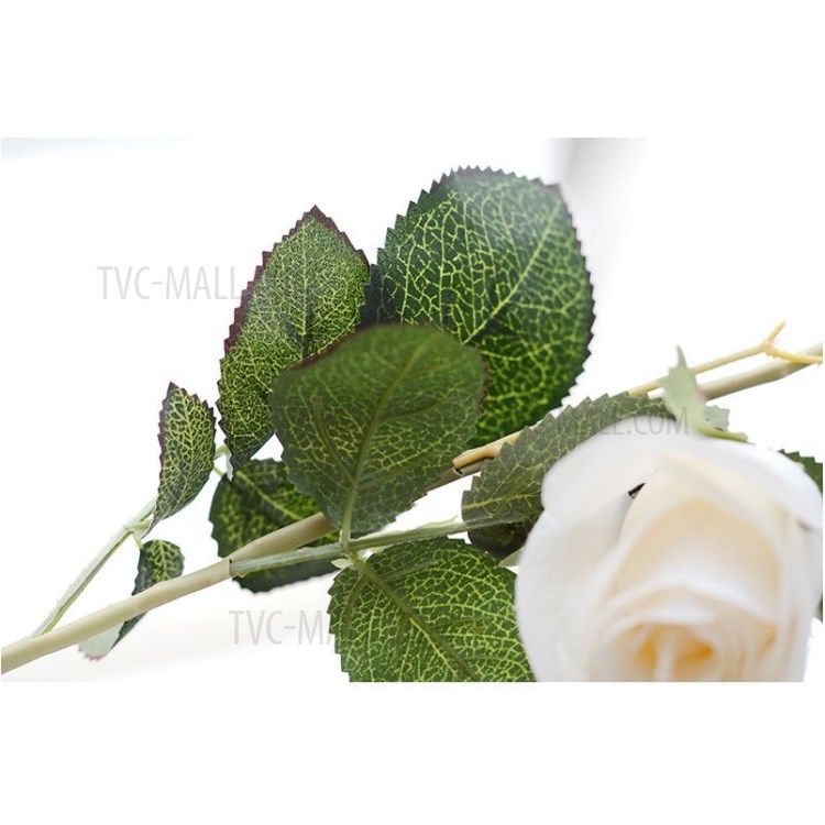 Rose Flower Garland 1.8m Hanging Rattan Wedding Greenery Party Decor - White-7