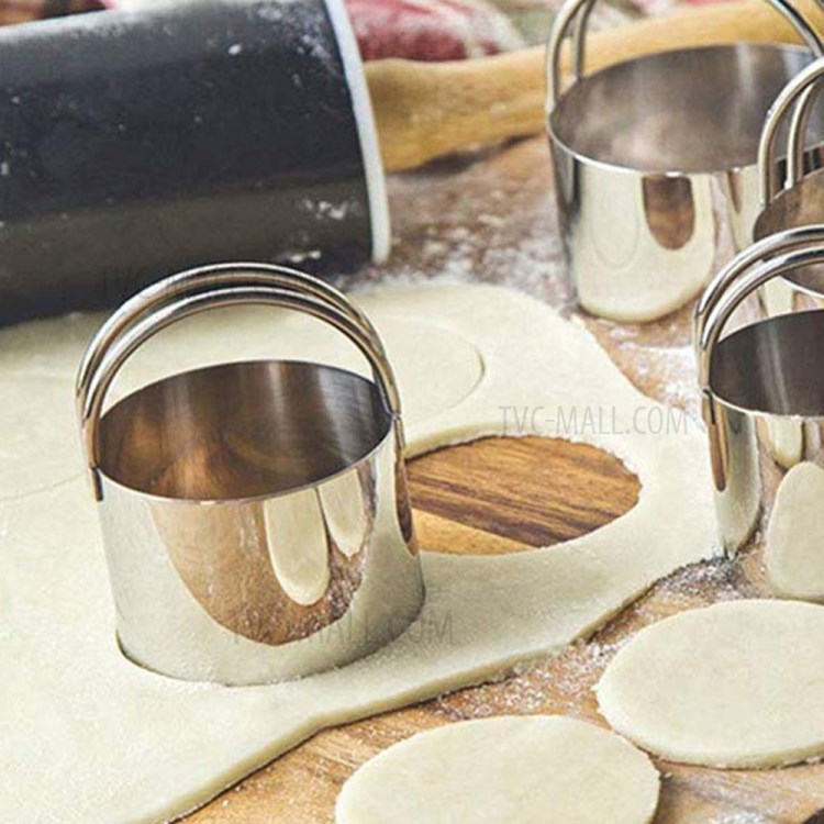 5Pcs Baking Cookie Cutter Mold Fondant Pastry Biscuit Stainless Steel Mould Set-3