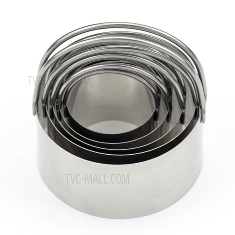 5Pcs Baking Cookie Cutter Mold Fondant Pastry Biscuit Stainless Steel Mould Set-7