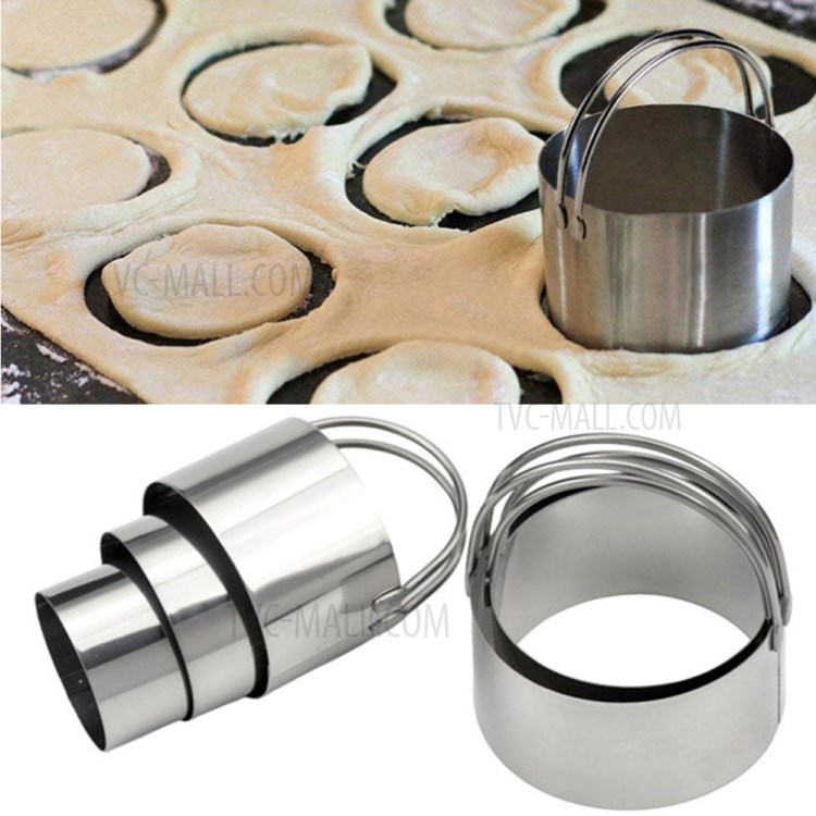 5Pcs Baking Cookie Cutter Mold Fondant Pastry Biscuit Stainless Steel Mould Set-8