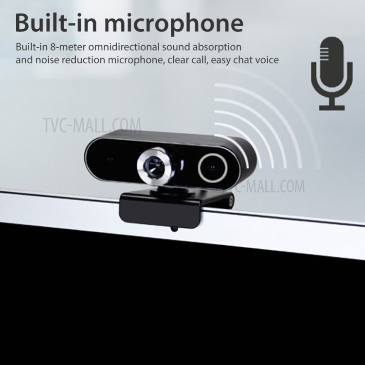 USB 2.0 HD Webcam Online Class Camera with Mic for Computer PC Laptop-7