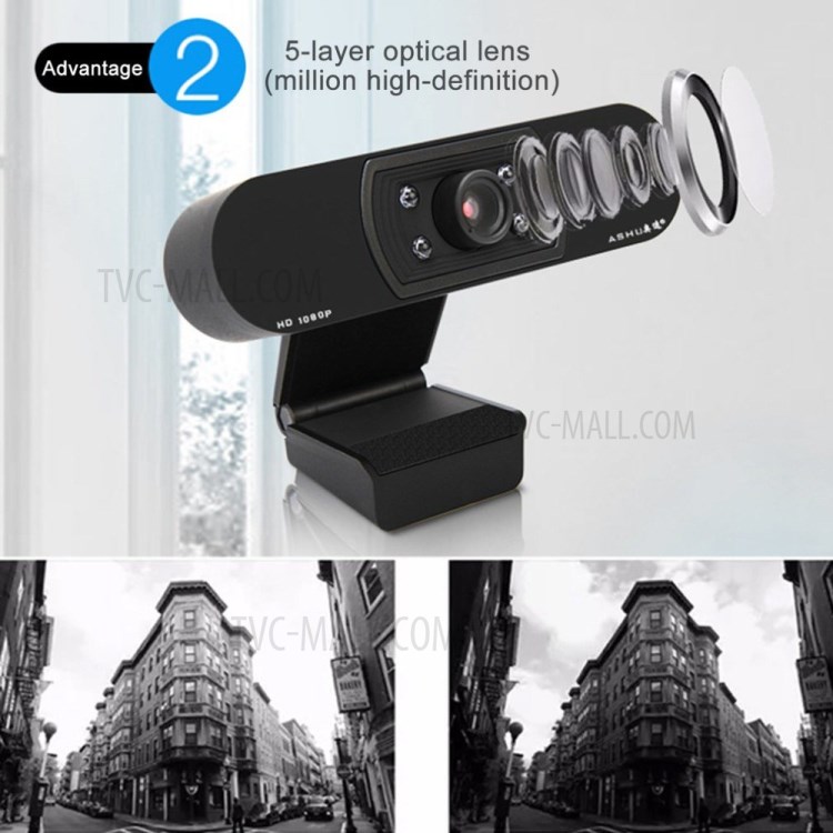 HD 1080P Video Calling Teleconference Camera Digital USB Web Cam-4