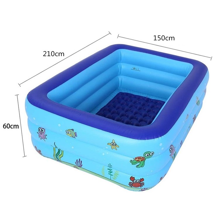 square inflatable pool