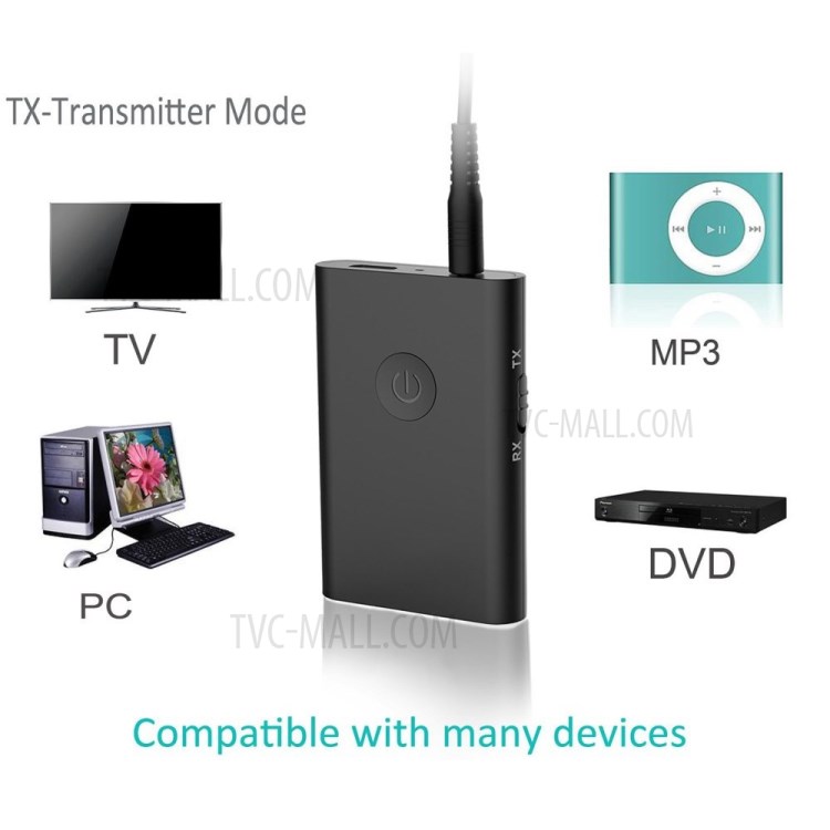 4810C TV Computer Audio Bluetooth Transmitter and Receiver 2-in - 1 Wireless Adapter-2