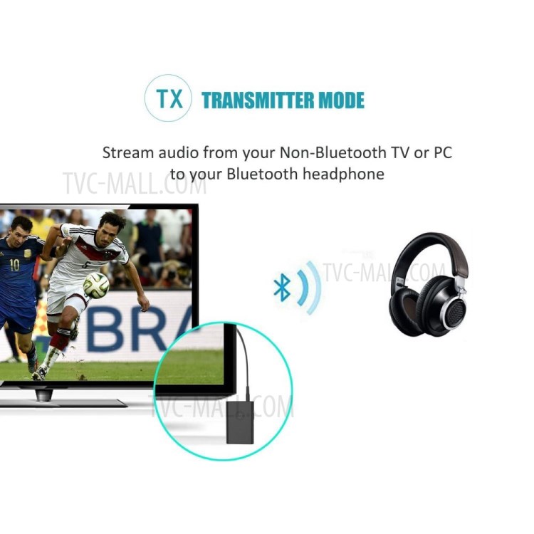 4810C TV Computer Audio Bluetooth Transmitter and Receiver 2-in - 1 Wireless Adapter-3