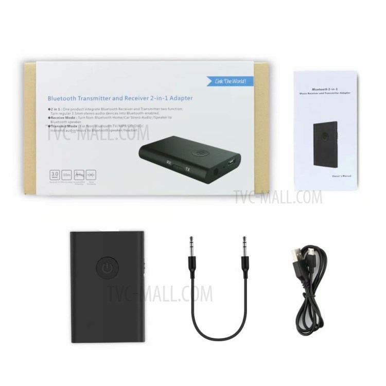 4810C TV Computer Audio Bluetooth Transmitter and Receiver 2-in - 1 Wireless Adapter-4