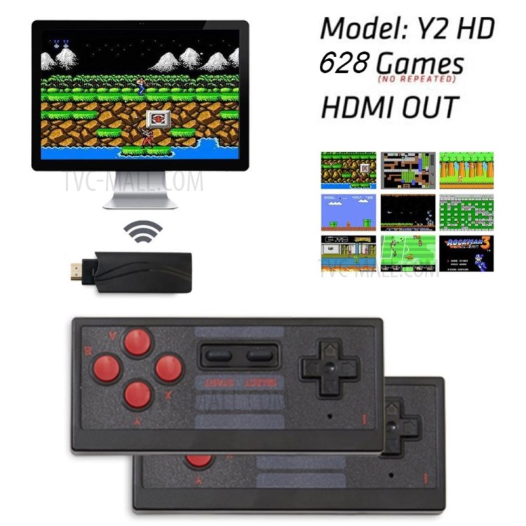 Mini HDMI 4K TV Game Retro Console Wireless Gamepad Classic Game Y2 HD-3