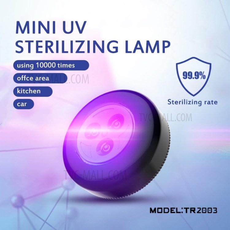 Car Tyre - shaped UV Ultraviolet Steriliser Germicidal Lamp Home Wardrobe Disinfection Light-2