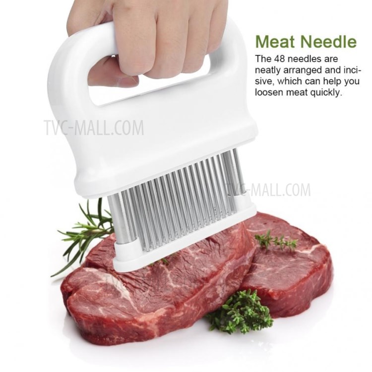 48-Pin Stainless Steel Loose Meat Needle Steak Needle Meat Tenderizer Tool Kitchen Utensils-1