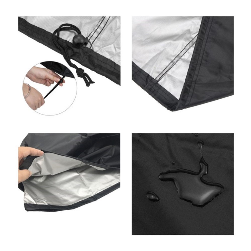 Dustproof Waterproof 210D Oxford Cloth Oven Cover for Weber 7110 Q1000 Series, Size: 67.1 x 44 x 32cm Oven Hood-10