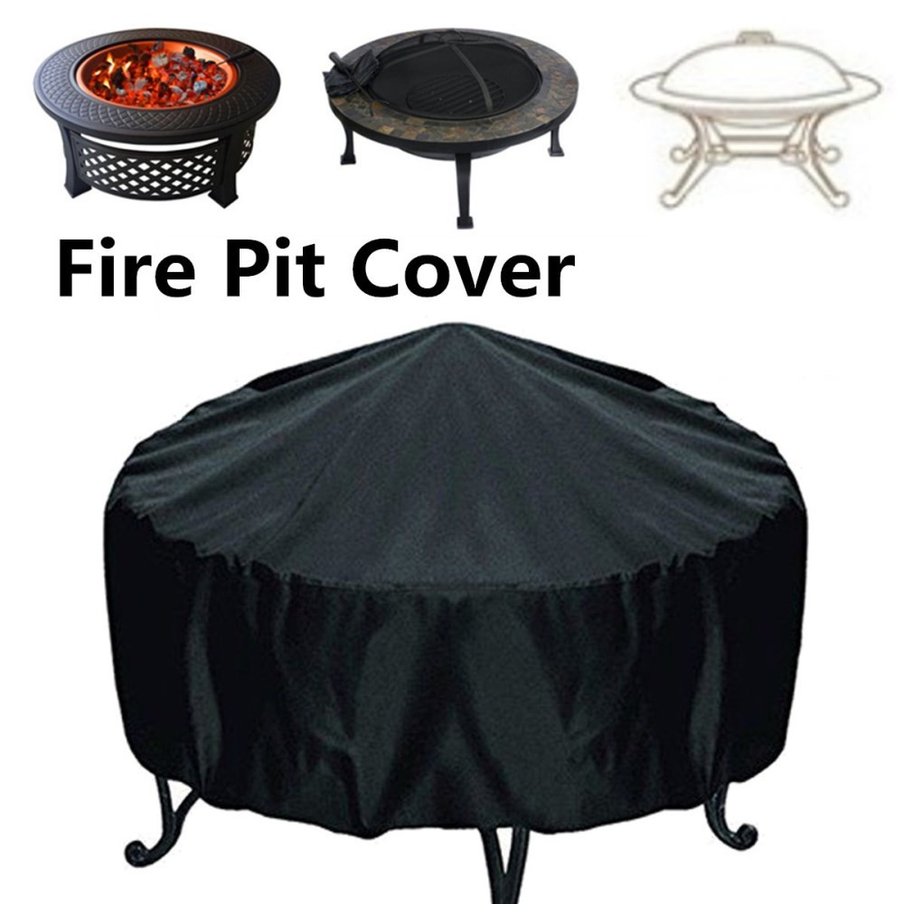 BBQ Cover 210D Waterproof Dustproof Cloth Outdoor Barbecue Stove Cover-12
