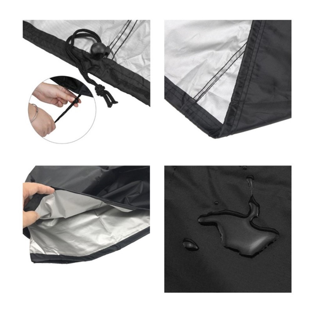 BBQ Cover 210D Waterproof Dustproof Cloth Outdoor Barbecue Stove Cover-3