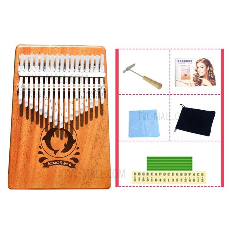 Kalimba 17-note Forest Deer Series Thumb Piano - Dolphin-1