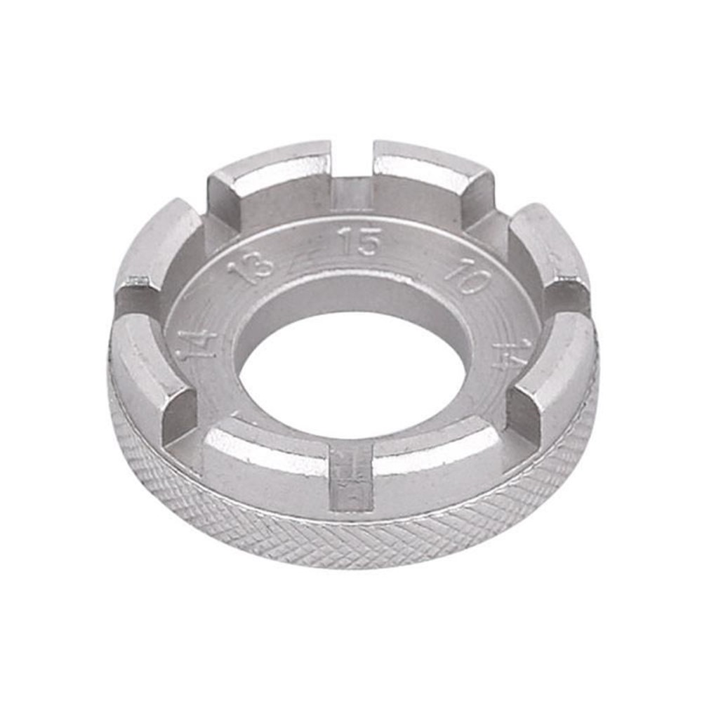 Mountain Bike Repairing Tool Nickel Plated Round Spoke Wrench Single Wheel Rim 8 - notch Steel Wire Repairing Ring-6