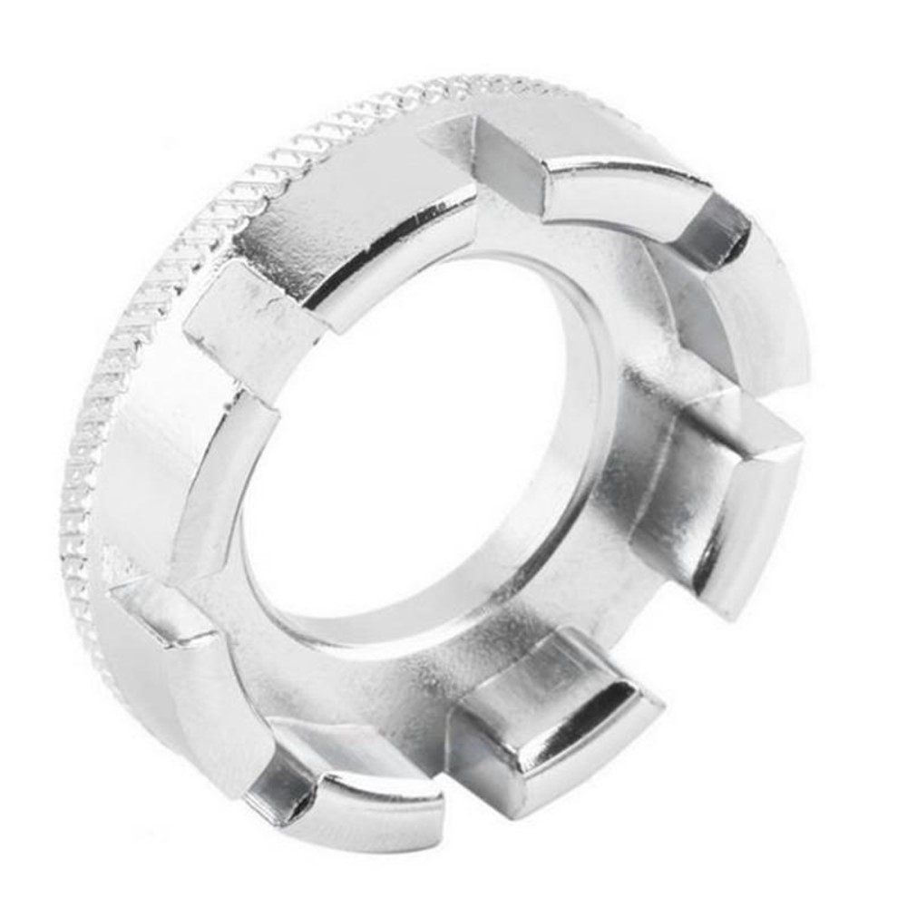 Mountain Bike Repairing Tool Nickel Plated Round Spoke Wrench Single Wheel Rim 8 - notch Steel Wire Repairing Ring-8